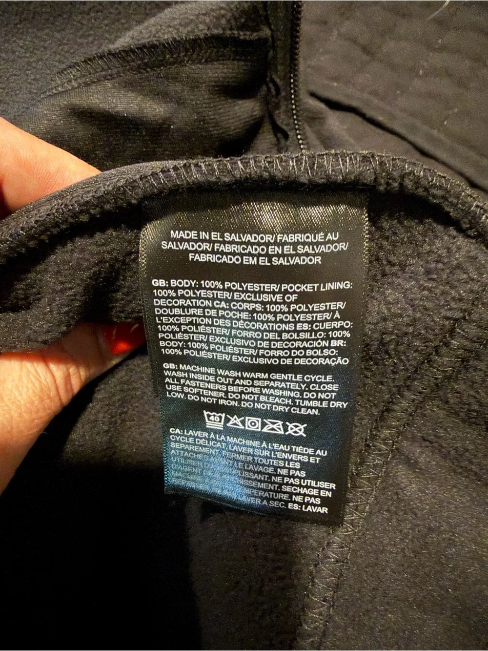 NWT The North Face Men’s Anchor Black Full-Zip Fleece Jacket Size XXL